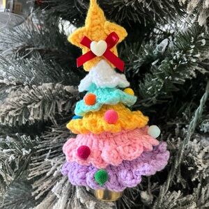 Colorful Crochet Christmas Tree Ornament